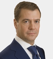 Russian president Dmitry Medvedev